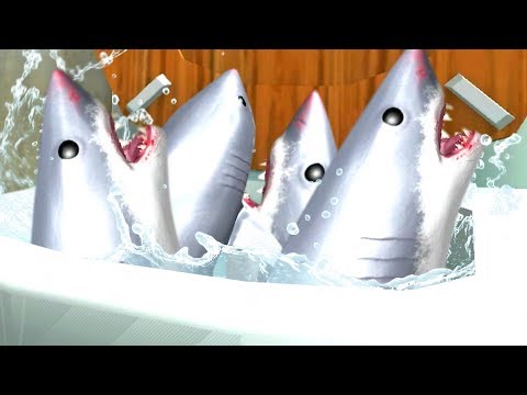 SHARKS FLUSHED DOWN THE MAGIC TOILET! - Amazing Frog - Part 134 | Pungence