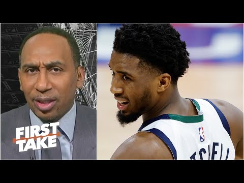 你在開玩笑嗎？"--斯蒂芬-A.對裁判驅逐多諾萬-米切爾的反應--《第一時間》。 ('Are you kidding me?' - Stephen A. reacts to refs ejecting Donovan Mitchell | First Take)