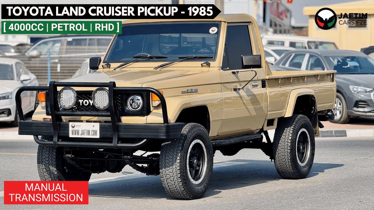 Toyota Land Cruiser Pick Up SINGLE CABIN | BULL BAR WITH LED LIGHTS | RHD | 1985 | (MT) | 4WD | 4.0L PETROL ENGINE video