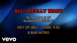 Alanis Morissette - All I Really Want (Karaoke)