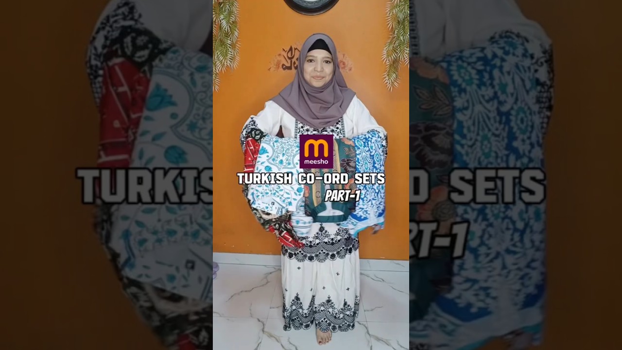 Meesho Turkish Co-ord sets🛍️ part-1🔗 #meesho #trending #shortsfeed  #viral #shorts #ytshorts
