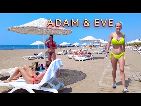 ANTALYA BELEK ADAM & EVE Beach Walk 🇹🇷 TURKIYE #turkey #antalya #belek #Hotel #beach