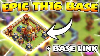 11 Attacks = 8 x 1 Stars!!! EPIC Town Hall 16 Base With TH16 Base Link (Clash of Clans)