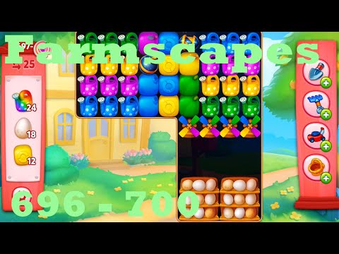 Farmscapes Level 696 - 700 HD Gameplay Walkthrough |  3 - match game | android | ios | pc | app