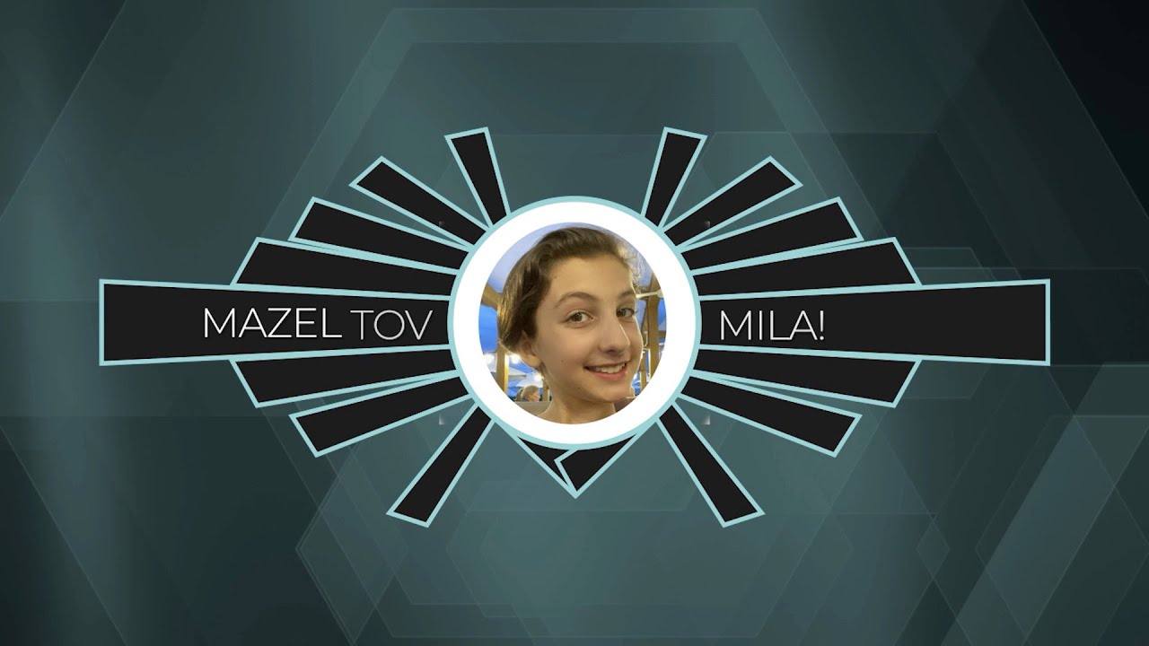 Mila’s Colorful & Art Deco Bat Mitzvah Montage