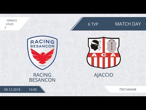 AFL18. France. Ligue 2. Day 6. Racing Besancon - Ajaccio.