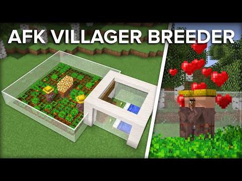 Minecraft AFK Villager Breeder - The Most Reliable Design!