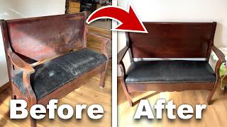 My Dad Gave Me This Bench... Then I Realized It Was 100 Years Old!