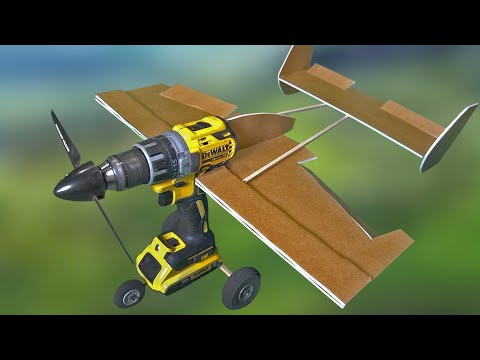 FLYING Powerdrill AIRPLANE!!!