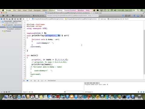 C 11 Tutorial 3 Std Array Class