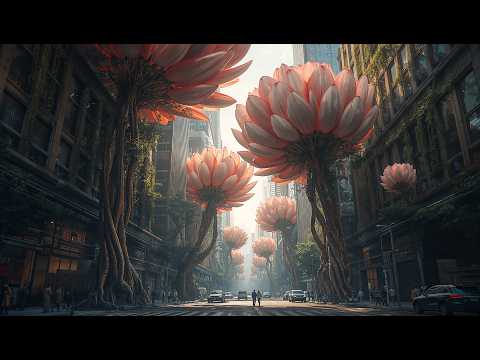 Dreaming of Flowers Reality | Relaxing Ambient Fantasy Dreamscape Journey |Surreal AI short video 4K