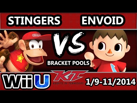 KiT 15 - Stingers (Diddy Kong) Vs. Envoid (Sheik, Villager) SSB4 Bracket Pools - Smash 4 Wii U