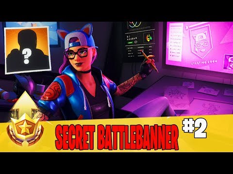 Secret Week 2 Battle Banner Location Guide in Fortnite // FREE Battle Pass Banner in Season 7