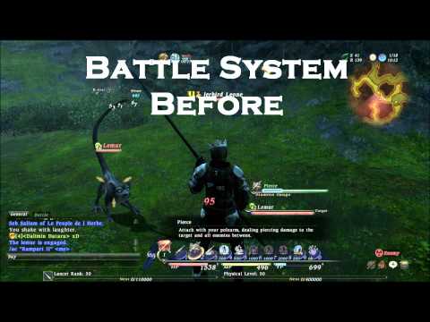Final Fantasy XIV 1.0 - Battle System Before and After Auto-Attack Was Implemented