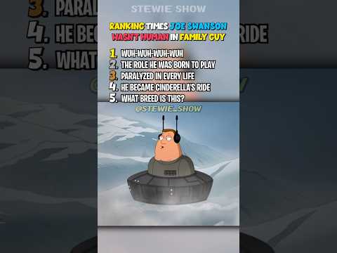 RANKING TIMES JOE WASN'T HUMAN IN FAMILY GUY