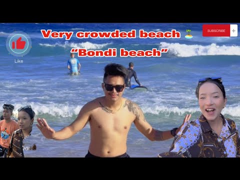 Very crowded beach😳🏝️🌊Bondi beach🌴🌊|| Huge thanks for the support as always guys🫰❤️😘