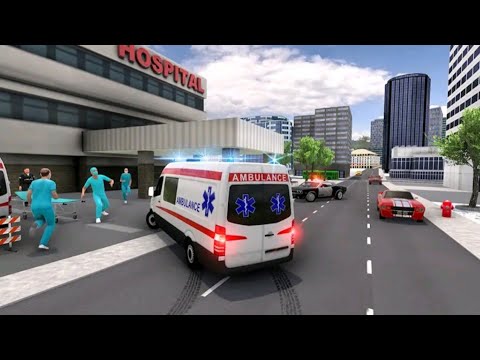 Ambulance Rescue Van Drive 3D Simulator || Emergency City Transport Driver || Android GamePlay