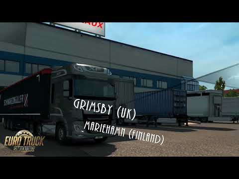 Euro Truck Simulator 2 - Grimsby Uk to Mariahemn Finland - Daf XF ¦ Promods Map
