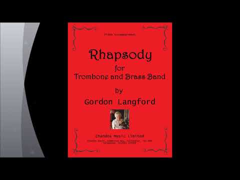 Gordon Langford - Rhapsody for Trombone & Brass Band Piano Reduction Play Along