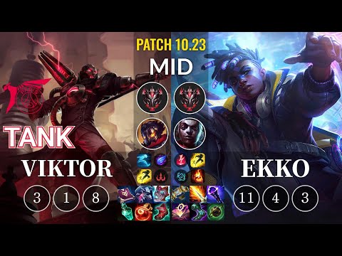 TLN Tank Viktor vs Ekko Mid - KR Patch 10.23