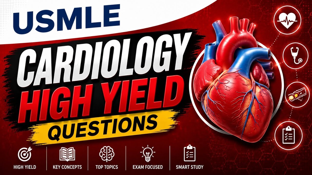 إذا مش عارف تحلهم لا تروح عالإمتحان  | 10 must solve Cardiovascular STEP 1🫀✅