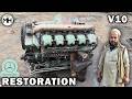 Budget Mercedes V10 Engine Rebuild Full Truck Engine Restoration Process In Pakistan