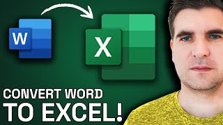Download the video "How to Convert Word Document to Excel"