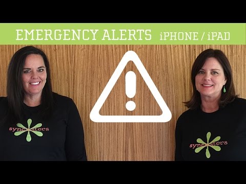 Emergency Alerts - iPhone / iPad Video