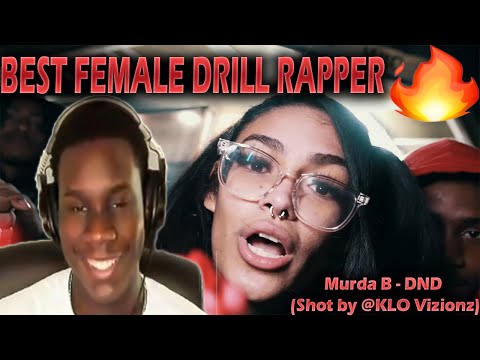 BEST FEMALE DRILL RAPPER 🔥 WaviJus Reacts To - Murda B - DND (Shot by @KLO Vizionz)