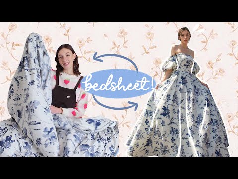DIY Prom Dress from a Sheet | Pattern Available | Step...