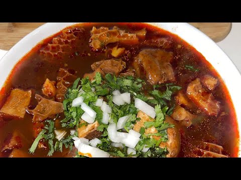 (RECETA) Menudo Pancita o Caldo de Mondongo de Res Mexicano 🇲🇽 con sabor unico 🥰❤️