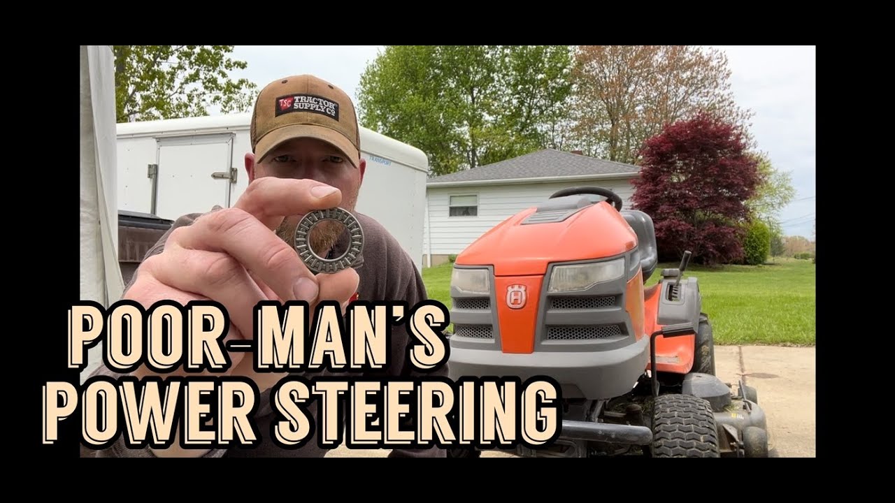 Watch video $6 And 10 Minutes Will Give Your Riding Mower 1 Finger Steering Now $6 And 10 Minutes Will Give Your Riding Mower 1 Finger Steering