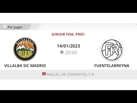 Junior fem B VILLALBA SIC MADRID - FUENTELARREYNA