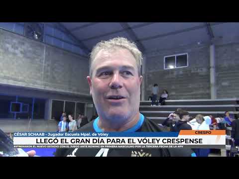 Crespo   Llegó el dia del debut en el nuevo espacio para el vóley de Crespo