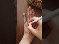 How to make skeleton hand✋☠ #art #drawing #tutorial #anime