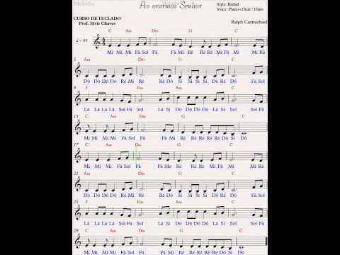 🎼 Ao orarmos, Senhor - 119 - Hinário Adventista - Hino 593 - Tutorial Teclado Fácil 1