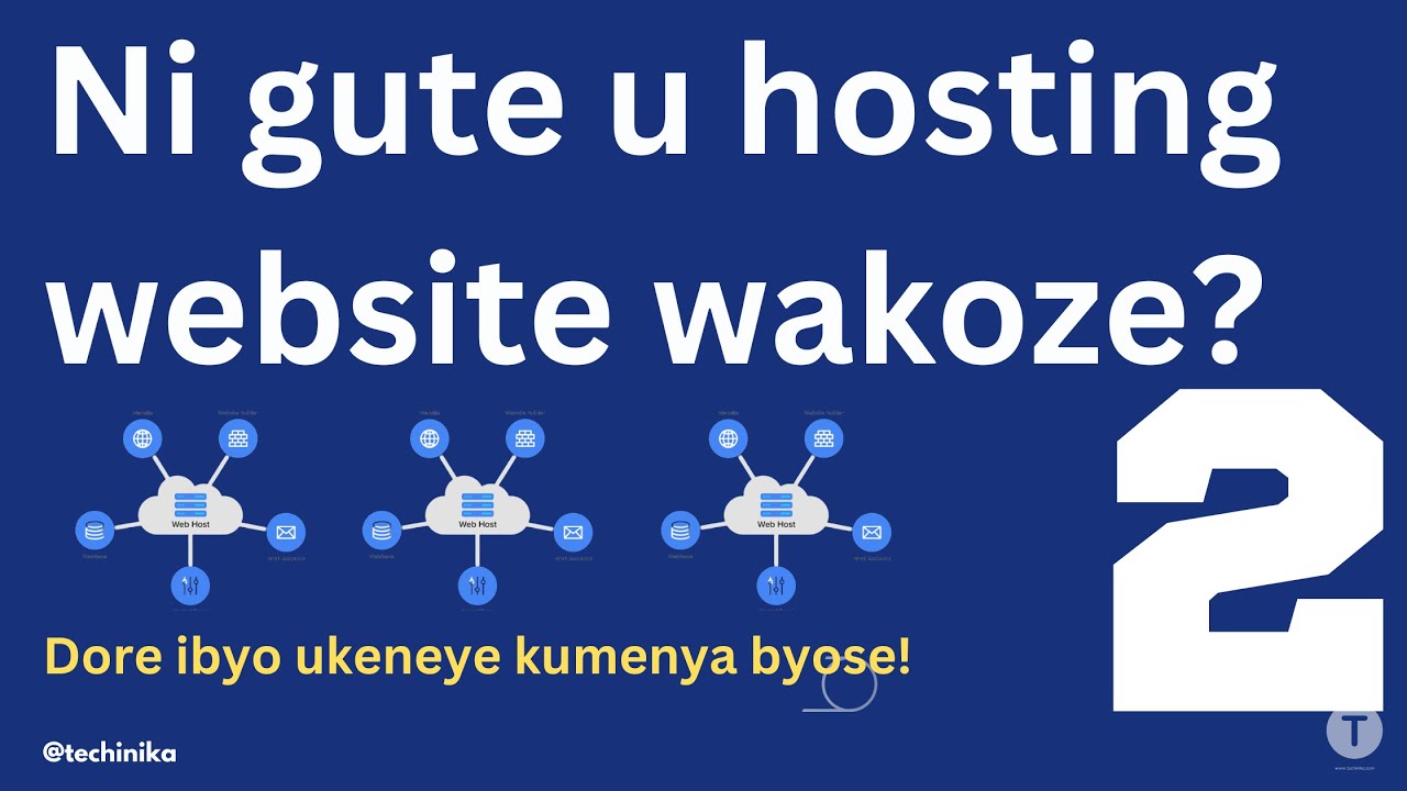 Thumbnail for "Ni gute ugura domain name na hosting? Ni he ubigura?"