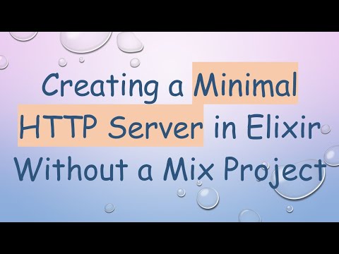 Creating a Minimal HTTP Server in Elixir Without a Mix Project