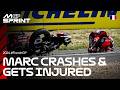 Marc Marquez Gets Injured In The French GP Sprint