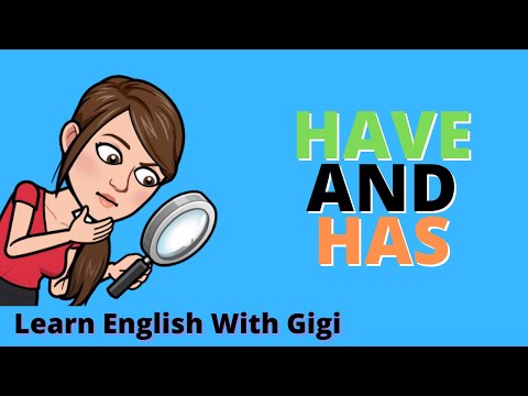 Basic Engish Grammar - To have Present Tense - have, has - Learn English With Gigi