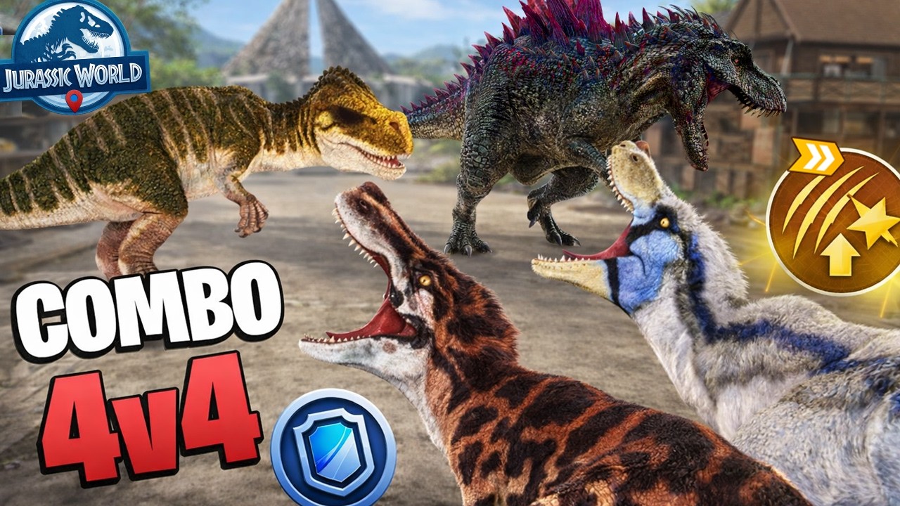COMBO PERFECTO! MEJOR EQUIPO 4v4 Jurassic World Alive 👉 Recompensa Incubadora APEX!