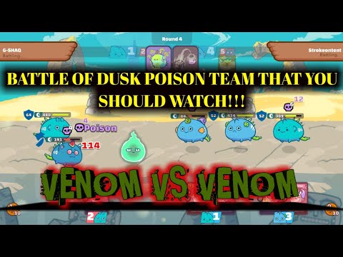 AXIE 1900 MMR VENOM VS VENOM | Axie Meta Poison Build | Axie Infinity
