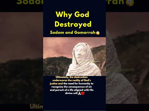 Why God REALLY Destroyed Sodom And Gomorrah 😱😭 #shorts #youtube #catholic #bible #fypシ