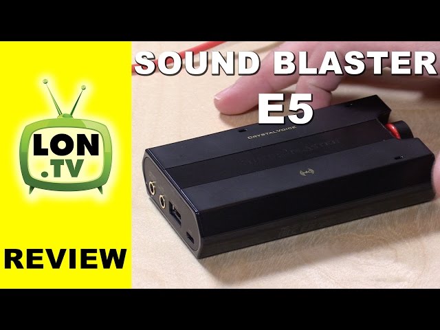Video Teaser für Sound Blaster E5 Review - 192khz external USB sound card for PC, Mac, iOS, and Android