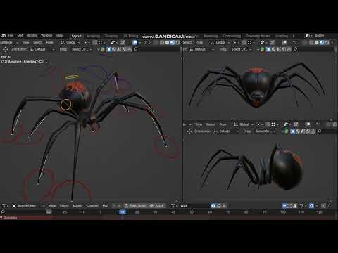 スパイダー ブラック ウィドウ 3Dモデル in 蜘蛛 511198 | 3DExport