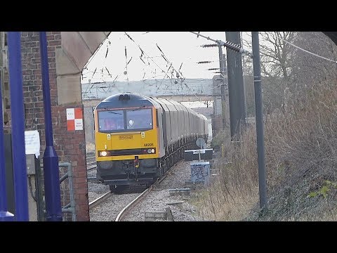 GBRF Class 60 passes Thirsk (2/1/19)