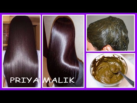 Get Shiny, Silky, Smooth Hair, Long Hair Naturally-Henna Hair Pack For Dry Damaged Hair