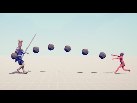 RAPID FIRE STONE THROWER vs EVERY UNIT - Totally Accurate Battle Simulator TABS