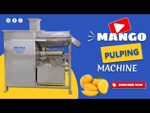 Single Stage Semi-Automatic Pulping Machine