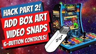 Arcade1Up Countercade Hack Updates! Add Box Art, Video Snaps & 6-Button Controls!